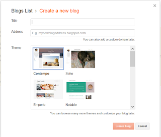 Cara Membuat Blog di Blogger