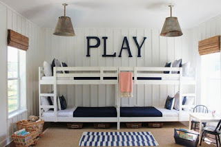 The design of the bedroom and Playroom girls and boys