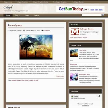 Colityph blogger template with 3 column footer blogger template. 3 column footer blogspot template