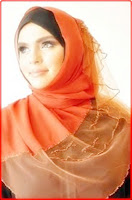 model jilbab merah