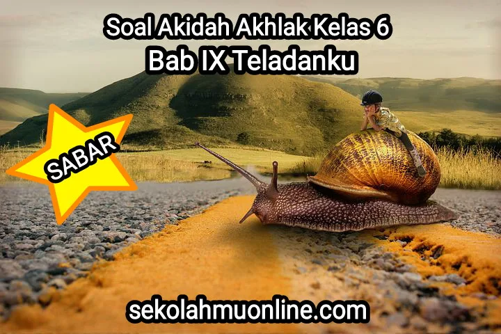 Soal Akidah Akhlak Kelas 6 Semester 2 Bab IX Teladanku lengkap dengan kunci jawaban atau pembahasannya