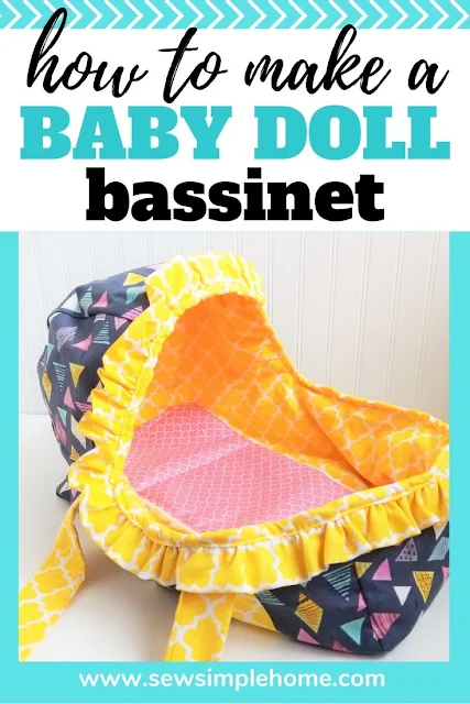 Use this baby doll moses basket pattern to create your own carrier for all those sweet baby dolls.