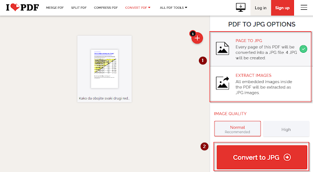 PDF u JPG prebacivanje