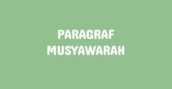 ide pokok musyawarah