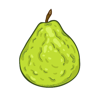 A Pencil Sketch and Free Cartoon Images of Guava