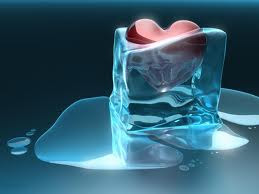 Melting Ice And Heart 3D Wallpaper For Iphone