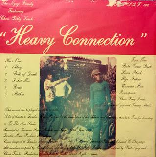 The Ngozi Family "Featuring Chris Zebby Tembo – Heavy Connection"1978 (reissued by Shadoks Music 2017) + Size 9"1981 Zambia Psych Garage Rock