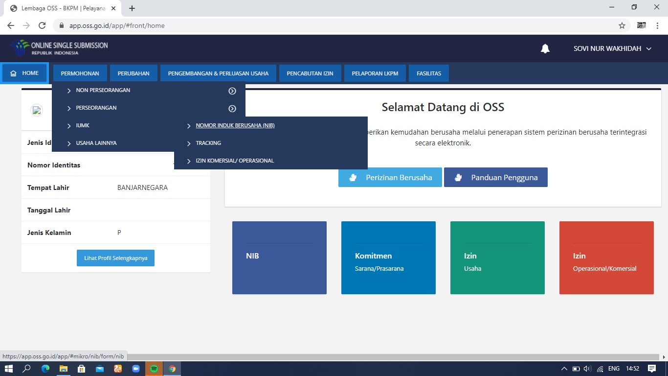 Cara Membuat IUMK dan NIB Melalui OSS