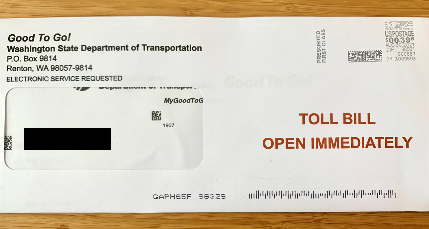 The WSDOT Blog - Washington State Department of Transportation: Grace  period for suspension of late fees, civil penalties for unpaid tolls ends  March 1