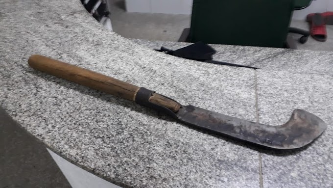 Mulher é agredida a golpes de foice pelo marido em Quixadá; homem foi preso