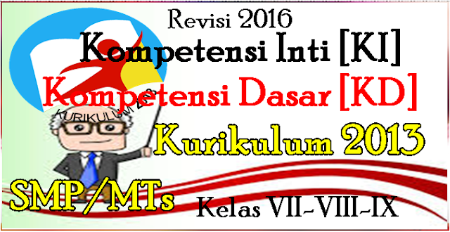Ki Dan Kd Kurikulum 2013 Smp/Mts Kelas Vii Viii Dan Ix Menurut Permendikbud No. 24 Tahun 2016