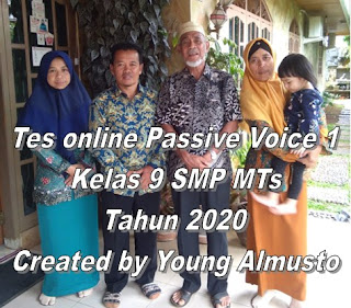 Soal Online kalimat pasif, 2020, Simple present, Simpat Past tense