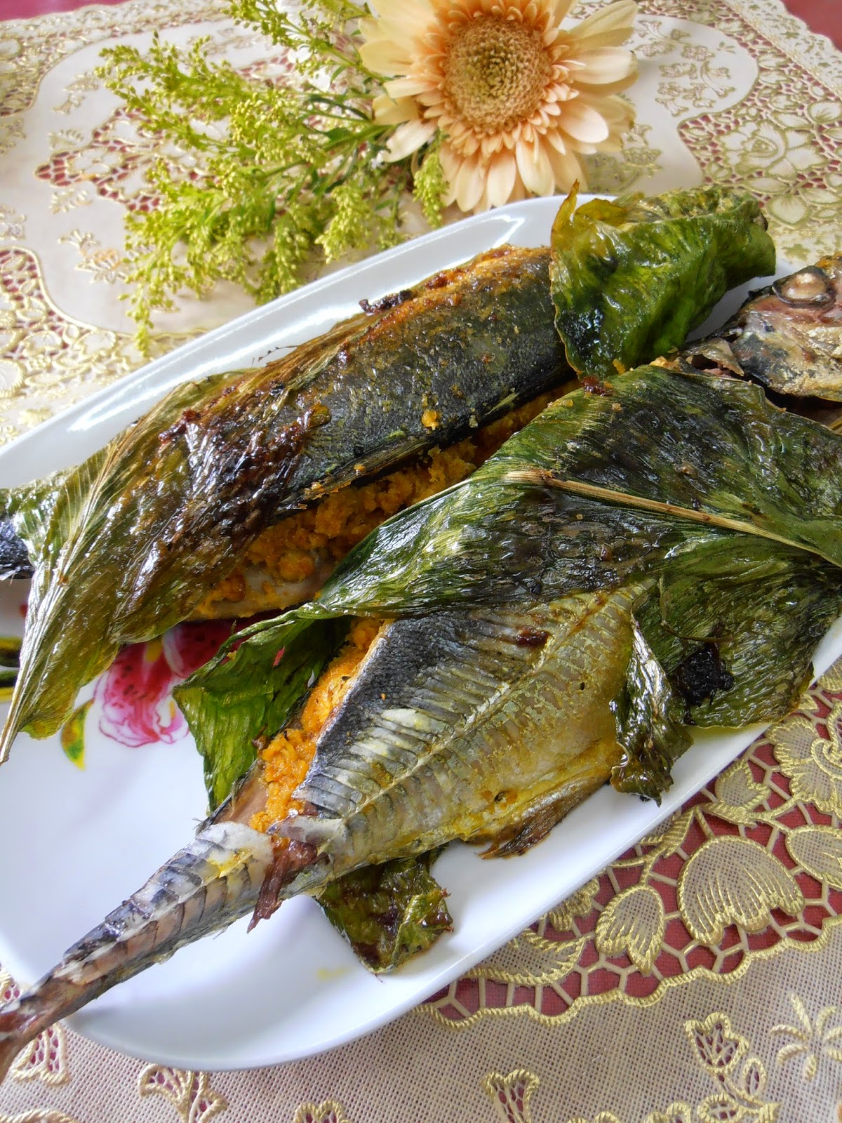 Resepi Ikan Cencaru Bakar Daun Pisang - Di Joglo