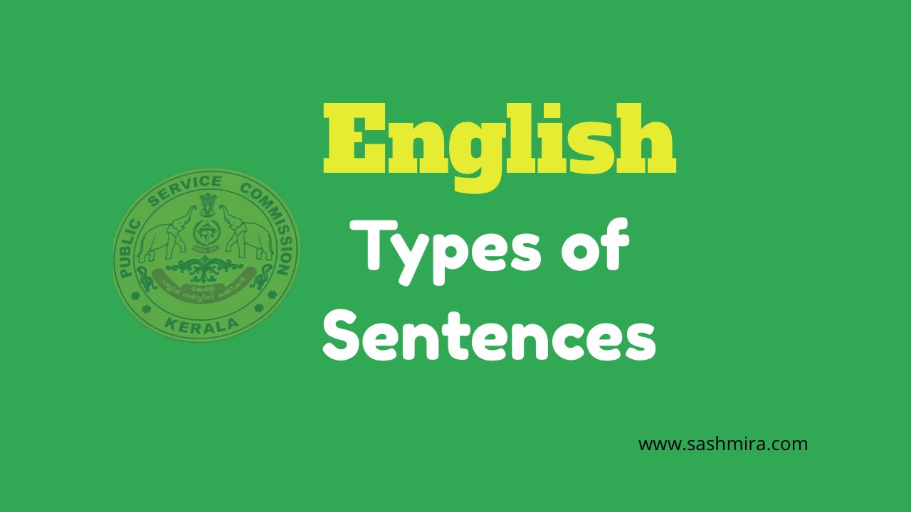 PSC English Grammar Types of Sentences