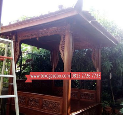 Gazebo 2x2 Jati Ukir Jepara