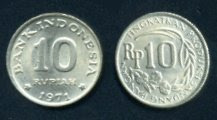 Koin Rp10 Tahun 1971