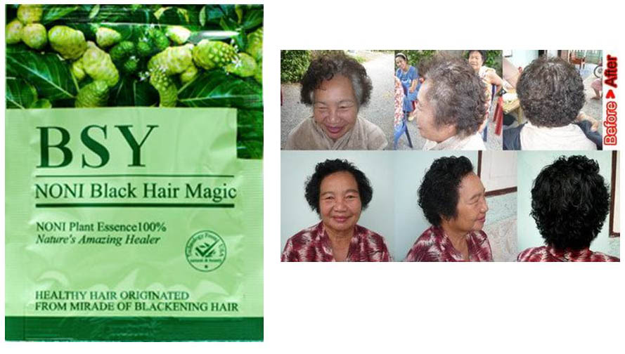 Sampo noni  merawat rambut  produk BSY
