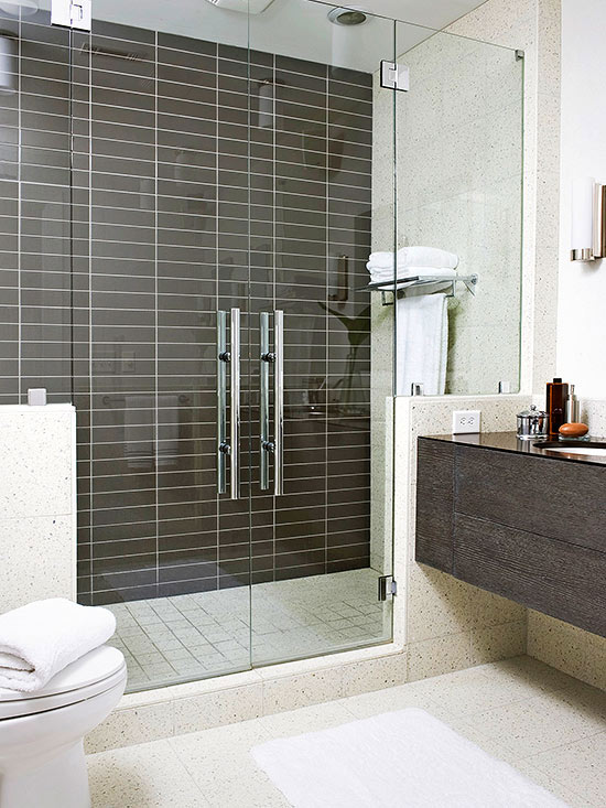 Desain Kamar Mandi Shower Minimalis Tanpa Bathub