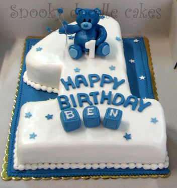 Snooky Doodle Cakes Ben S First Birthday Cake