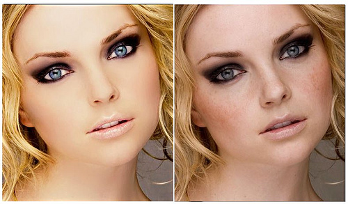 Celebrities Before And After Photoshop