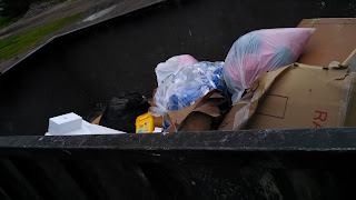 Dumpster of Clutter at the Landfill