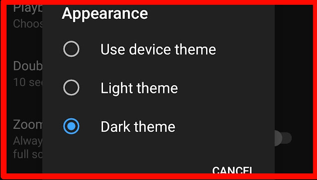 Cara menyalakan fitur tema gelap pada aplikasi youtube android