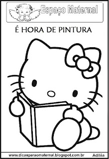 Desenho Hello kitty para colorir