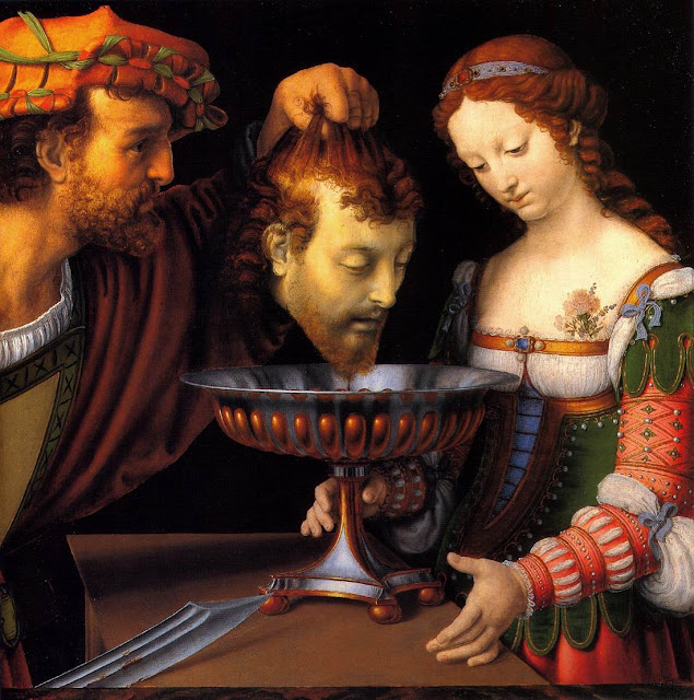  Salome with the head of John the Baptist 1520, Andrea Solario,paintings