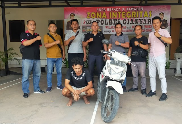 Ungkap Kejahatan, Polsek Blahbatuh Tangkap Pelaku Curanmor