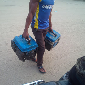 Two "I Pass My Neighbour" Generator Thieves Caught In
Port Harcourt (See Photos)