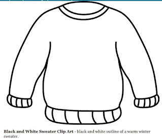 Template for an Ugly Christmas Sweater Drawing