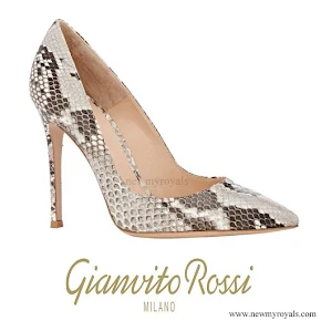 Crown Princess Mary wore  Gianvito Rossi Python pumps