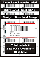 Oddy Barcode Label Purchase Link on Amazon