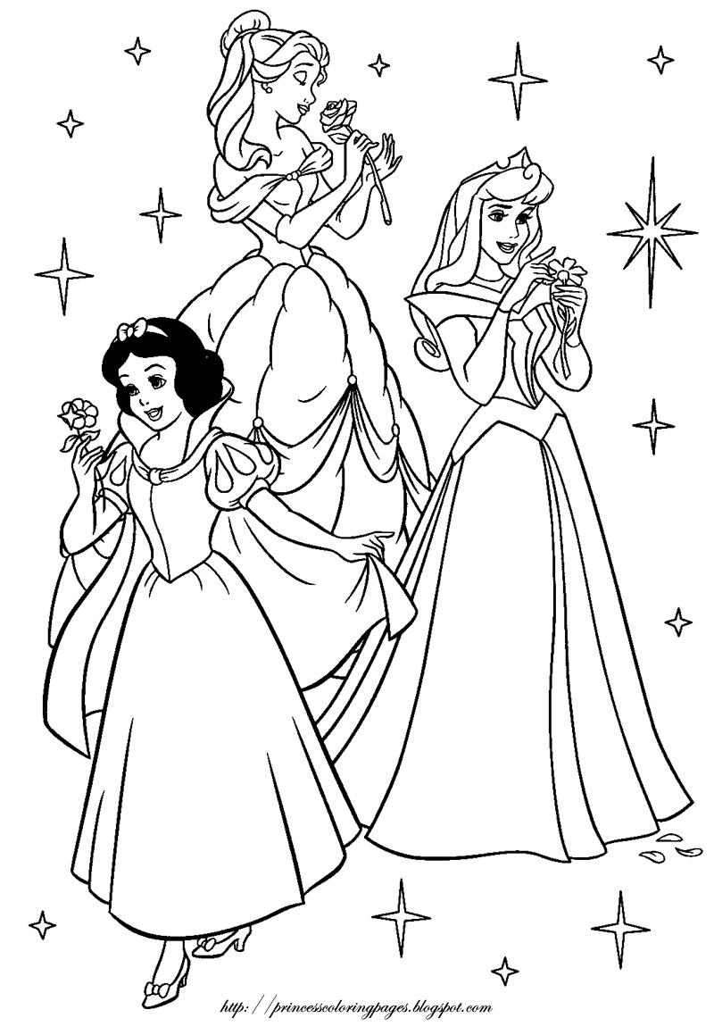 Download Disney Princesses - Best Coloring Pages | Minister Coloring