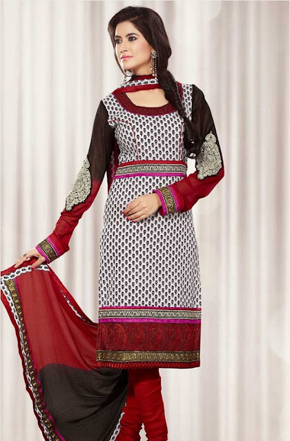 Buy Online Trendy Cotton Salwar Kameez Neck Designs