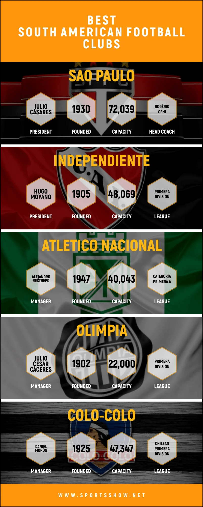 Best South American Football Clubs