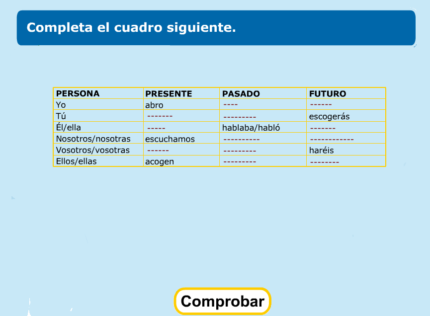 http://www.primerodecarlos.com/TERCERO_PRIMARIA/abril/Unidad10/lengua/actividades/pasado_presente_futuro/indice.swf