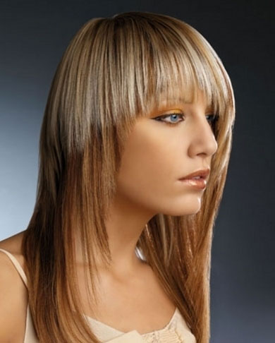 Stylish Two Tone Hair Color 2013