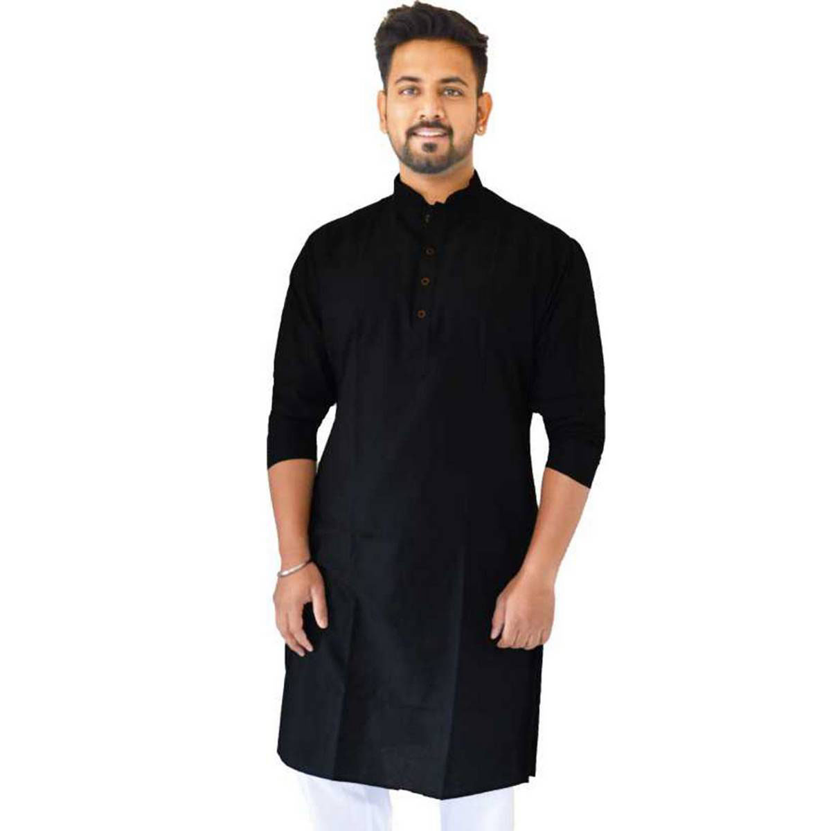 কালো পাঞ্জাবি - black panjabi design - কালারফুল পাঞ্জাবি ডিজাইন - Colorful Punjabi Designs - NeotericIT.com