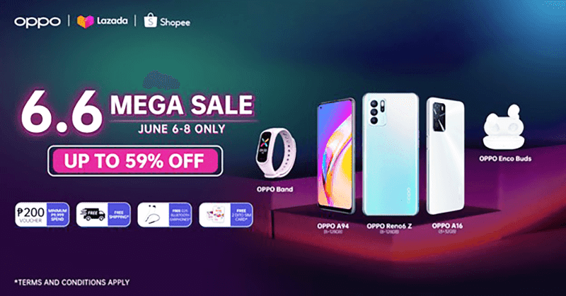 Deal: OPPO offers up to 59 percent off select items during its 6.6 Mega Sale