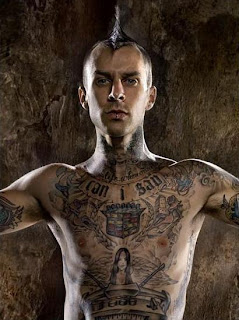 Travis Barker Hair Styles With Fanned Mohawk Hairstyles 1