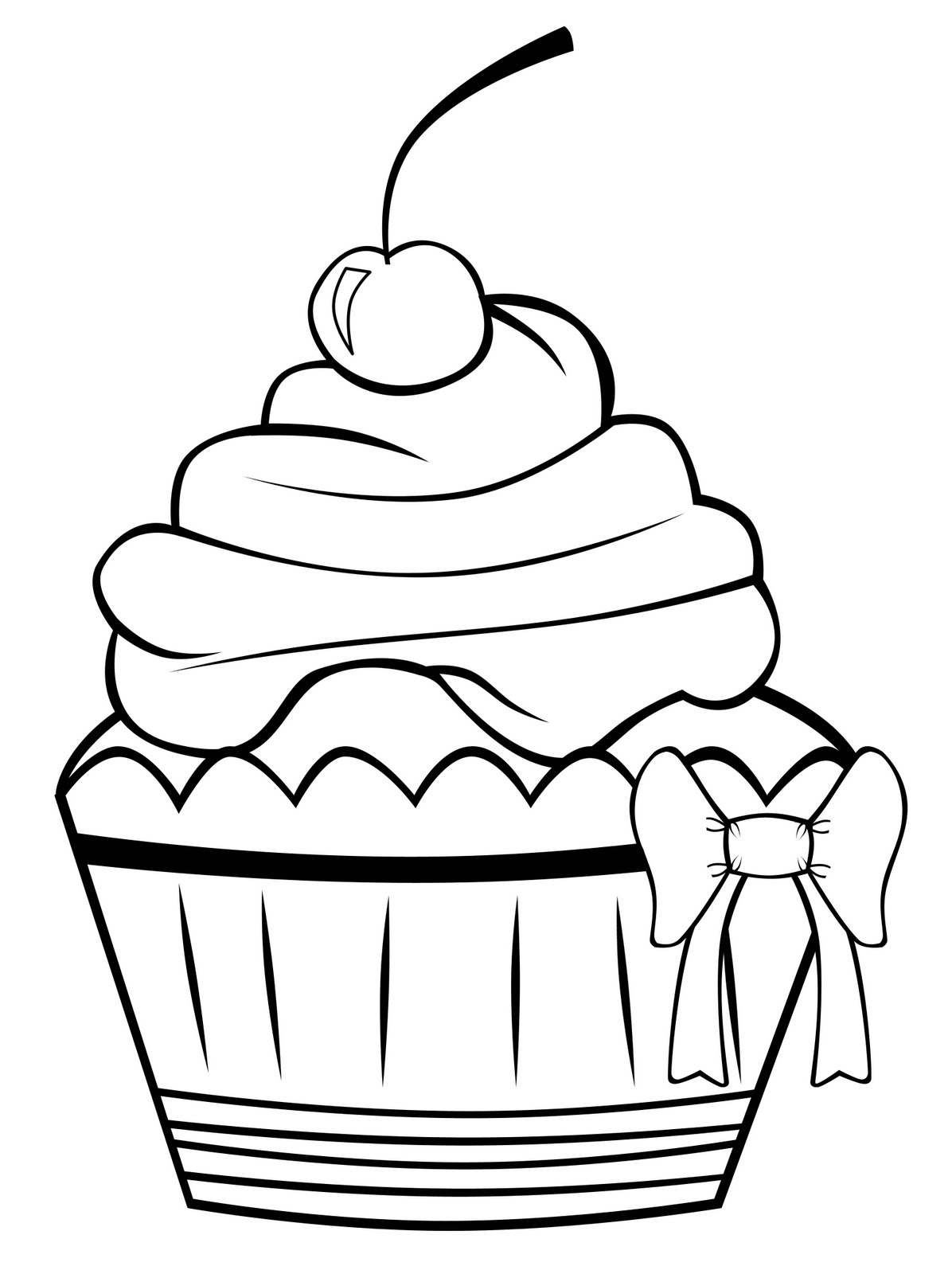  Cupcake Coloring Pages For Kids 2