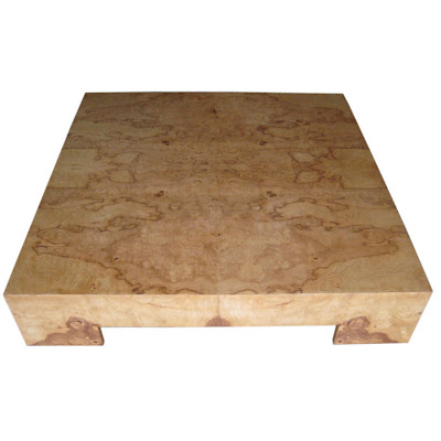 Wooden Coffee Tables on The Burl Coffee Table Above A Baughman Original Is Listed At   2400 If