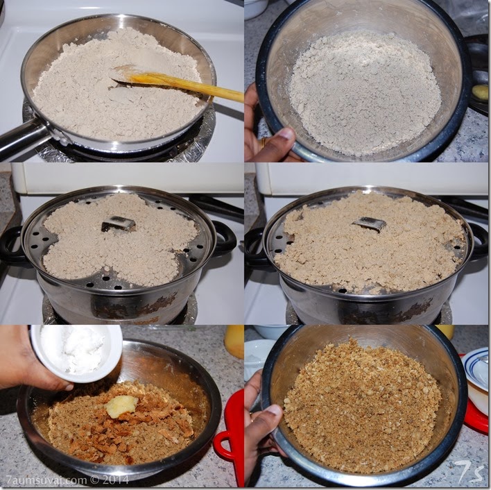 Kambu puttu process