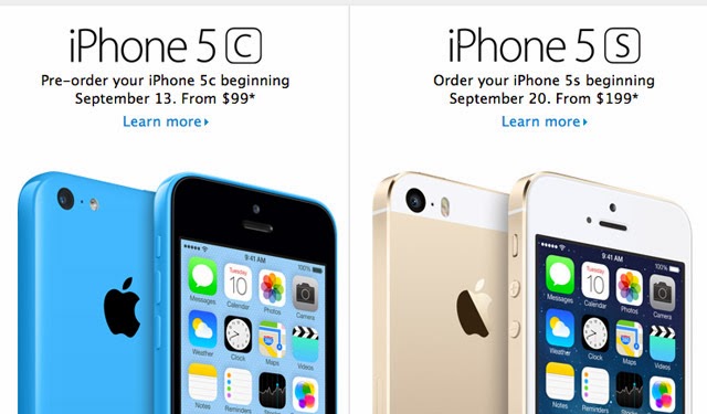 iPhone 5S dan 5C