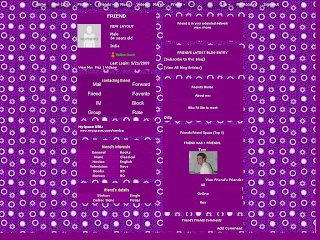 Purple Skinny Myspace Layouts