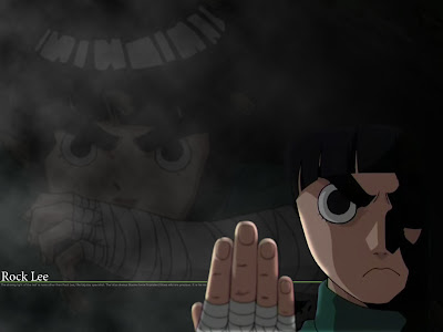 Naruto Wallpaper 1024 768 - Rock Lee Pose With Black Background