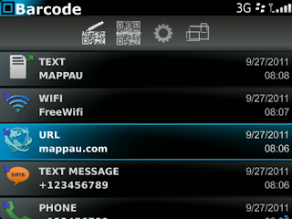 Barcode v2.2.15 for BlackBerry