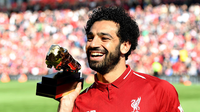 Salah winning the Top Scorer