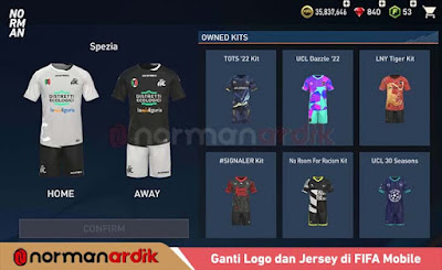Cara Ganti Logo dan Jersey di FIFA Mobile